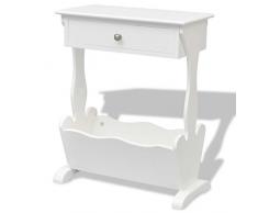 Nishore Zeitungsständer Halter Magazinständer Zeitschriftenhalter Beistelltisch 48,5 x 24 x 61 cm (L x B x H)