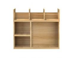 YCYG Aktenhalter, Schreibtisch-Organizer, Schreibtisch-Organizer Magazinablage Aktenmagazin Holde - Vertikales Eck-Bücherregal, Mehrzweck-Bücherregal for Die Büroküche (Color : Brown)