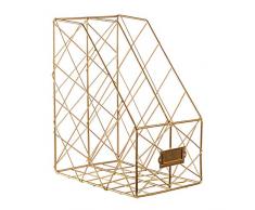 Polai Stehsammler Metall Zeitschriftensammler Organizer für Bücher Dokumente