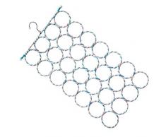 PRENKIN 28 Farbe Random Ring Schal Krawattenbügel 28 Multifunktions Faltbarer Aufhänger Gürtelhaken Lagerung Kleidung Organizer