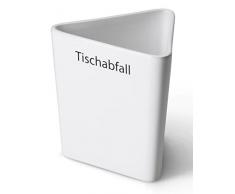 Continenta Tischabfalleimer aus Keramik, Tischabfallbehälter, Tischmülleimer, Größe: 12,5 x 12,5 x 15 cm