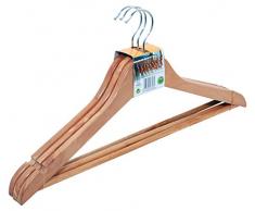 Industrias Aldaya S.L. rechteckig Closet Kleiderbügel-Set, braun, 3-teilig