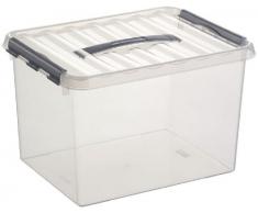 Sunware Aufbewahrungsbox - 6 Boxen à 22 Liter im Set / 40 x 30 x 26 cm mit Clic-Verschluß und Tragegriff