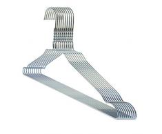 famy.Shop Drahtbügel 50 Stück, extra Starke Metall-Kleiderbügel mit 3,0mm, hochwertig verzinkt mit Kerben