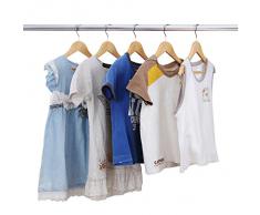 SONGMICS Kinder-Kleiderbügel, 20 Stück, Holz, Natur, 35 cm