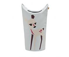 LÄSSIG Kinder Wäschekorb Spielkorb Aufbewahrungskorb Kinderzimmer Organizer Spielzeugkorb/Laundry Bag Little Tree - Fawn