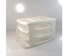 (983) SCHUBLADENBOX Weiss A4 QUADRIX Aufbewahrungsbox Ordnungsbox