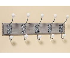 Garderobenleiste Nostalgie Shabby mit 5 Haken
