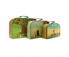 Santoro Poppi Loves - Kinder-Koffer Boxen-Set 3er