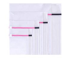 PetOde Wäschenetz Wäschesack Wäschetasche 8 Stück Waschbeutel für Waschmaschine mit Reißverschluss für Feinwäsche Unterwäsche Feines und Sockene Arten von Kleidung BHS Schuhen