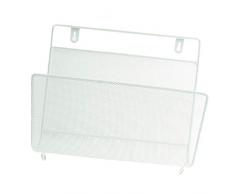 HomeDecTime Zeitungsständer Wand Metallhalter Magazinhalter Türhalter Wandzeitungshalter Zeitschriftenständer - Weiß