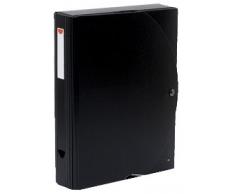 Exacompta 59134ME Archivbox Exabox aus PP 2 mm, 60 mm exactive, Din A4, schwarz