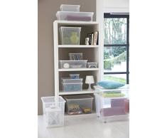 Aufbewahrungsbox Clear Box Man Shoe 10 L. von Sundis mit Deckel - QR-Code AppMyBox - 10 L. Volumen - (LxBxH) 36.5x26.5x14 cm - transparent - stapelbar - Kunststoff/Plastik (PP) - Div. Größen