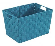 Wenko 19886100 Aufbewahrungskorb Adria M Petrol - Badkorb, 100% Polypropylen, 35 x 22 x 25.5 cm, Petrol