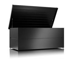 ILESTO Aufbewahrungsbox aus Stahl, Ben (692L): Auflagenbox wasserdicht XL | Kissenbox für Ihren Garten 165x85x69cm | Stauraum für den Außenbereich | Anthrazit