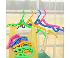 Generic Blueee – Kreative Tragbare farbenfrohe Reise-Kleiderbügel zum Aufhängen von Kleidungsstücken aus Kunststoff