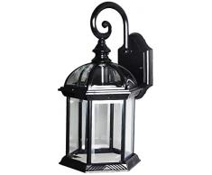 Bermnn Industrielle Wasserdicht Rost- Metall Aluminium Wandleuchte Balkon Eingang Aisle Beleuchtung American Retro E27 Vintage-Außenwandleuchte Wandleuchte Wandleuchte Garten Schrank Lichter, Scheinwe
