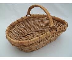 Kaminkorb, Zeitungskorb, Holzkorb, Erntekorb aus Rattan