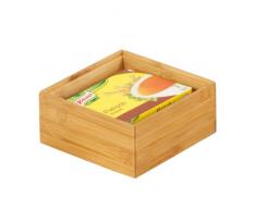 Zeller 13330 Ordnungsbox 15 x 15 x 6.5 cm, Bamboo