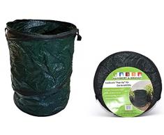 Hub 2 x 115 ltr Popup Gartenabfallsack, Laubsack Pop Up für Gartenabfäll, 46 x 70cm mit Tragegriff