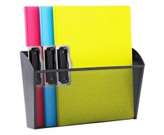 Zeitungsständer Wand Zeitungshalter Zeitschriften Wandhalter Magazinhalter Prospekthalter Wand Organizer Aktenablage für Büro Zuhause Schwarz