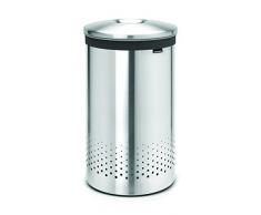 Brabantia 105180 Wäschebox 60 L Edelstahldeckel, matt steel
