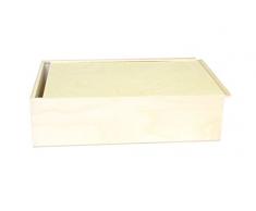 Geschenksbox, Weinkiste, Schnapskiste, 3er Schiebe Kiste 360 x 240 x 90