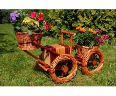 Bagger, Traktor aus Korbgeflecht, 80cm, Rattan, Weidenkörbe, bepflanzen möglich, Pflanzkorb, Blumentopf, Blumentöpfe, Pflanzkübel, Pflanztrog, Pflanzgefäß, Pflanzschale, Pflanzkasten, Übertopf,