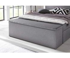 Furniture for Friends Möbelfreude® Bettbox Nelli Hellgrau | Aufbewahrungsbox für Boxspringbetten und Polsterbetten | Sitztruhe 160 x 40 x 51 cm