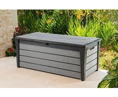 Keter Auflagen- und Universal Brushwood Box, 455 L, anthrazit / grau