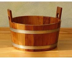 Blumenberg Fußwanne + Retro - Stahleimer Fußkübel Fussbecken Kambala Fußbottich Saunawanne Saunakübel Tauchbecken Zuber