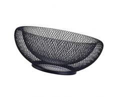 joyMerit Rund Obstschale Vintage Obstständer Dekokorb - Schwarz