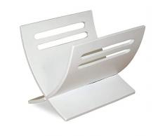 Homestyle4u 964, Zeitschriftenständer Zeitungsständer Modern, Weiss, Holz, 30 x 29 x 36 cm