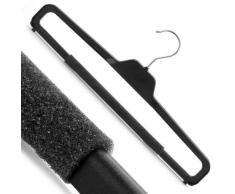 20 Hosenkleiderbügel mit Anti Rutsch Belag 40 cm Hangerworld