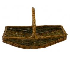 Weidenkorb/Kaminkorb, zweifarbig, kleinere Größe