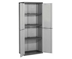 Werkstatt-Schrank hoch REGAL Ablage Gartenschrank Kunststoff Schrank Jolly dg