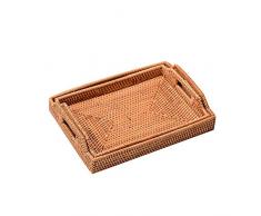 Dosige Handmade Rattan Woven Picknickkorb Obstkorb Camping Picknickkorb Organizer Mehrzweck-Korb Picknickkorb aus Weidenholz Picknickkoffer