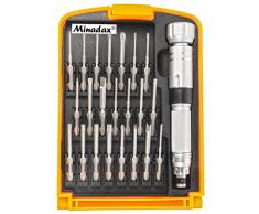 Minadax® Hochwertig Gehaertet 23-teilig Schraubendreher Werkzeug Set aus Chrom-Vanadium - besonders belastbar inkl. praktischer Aufbewahrungsbox