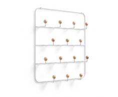 Umbra organiser Estique multifunktionale Türgarderobe weiß Metall (60,3 x 36,2 x 10,8 cm)