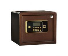 Möbeltresore Safe Home Aufschließen Elektronisches Passwort Aufschließen Haushalt Kleinen Aufbewahrungsbox Schlafzimmer Mini-Safe Kosmetik Schmuckschränkchen (Color : Brown, Size : 36 * 30 * 30cm)