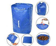 ZYX Gartenabfallsack Selbstaufstellend Liter Gartentasche Gartensack Abfallsack Laubsack Gartenabfälle Gartenkorb verschließbar mit Deckel Sack,Blau