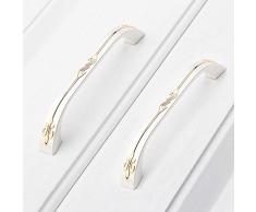 LZK Türgriff Schubladenschrank Türgriff Modernen Minimalistischen Garten Schrank Kleiderschrank Kleinen Griff,Gold Plus Silbe,1