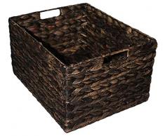 KMH®, Kleine Korb-Box Hugo aus geflochtener Wasserhyazinthe Farbe: braun (#204071)