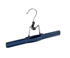 Wenko 10130111100 Klemmbügel Sprint 26 - Kleiderbügel, Drehhaken, rutschhemmend beschichtet, verchromtes Metall, 26 x 15 x 2.5 cm, Silber glänzend