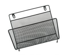 HomeDecTime Zeitungsständer Wand Metallhalter Magazinhalter Türhalter Wandzeitungshalter Zeitschriftenständer - Schwarz