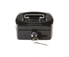 Idena 50031 - Geldkassette Mini, Größe 125 x 95 x 60 mm, Farbe Schwarz, 1 Stück