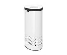 Brabantia 105005 Wäschebox Selector, Kunststoffdeckel, 55 L, weiß
