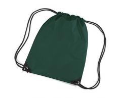 ShirtInStyle Sportbeutel, Gymnastikbeutel, Gymsac, Schuhbeutel mit Kordel, Farbe bottlegreen