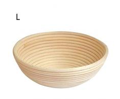 MU2827924 Brottestkorb Obstteller Schüssel Rattankorb Brot Und Teig Rundes Rattanbrot Teigtestkorb Für Handgemachtes Brot,L
