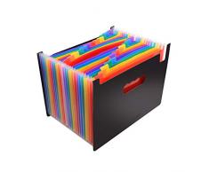 A4 Faechermappe,Cnasa Ziehharmonika Design A4 Kunststoff-Ordner .verarbeitet Gut durchdachter Ordnungshelfer/Sortiermappe. Eignet sich super für Geschäftsvorfälle, Hausgebrauch